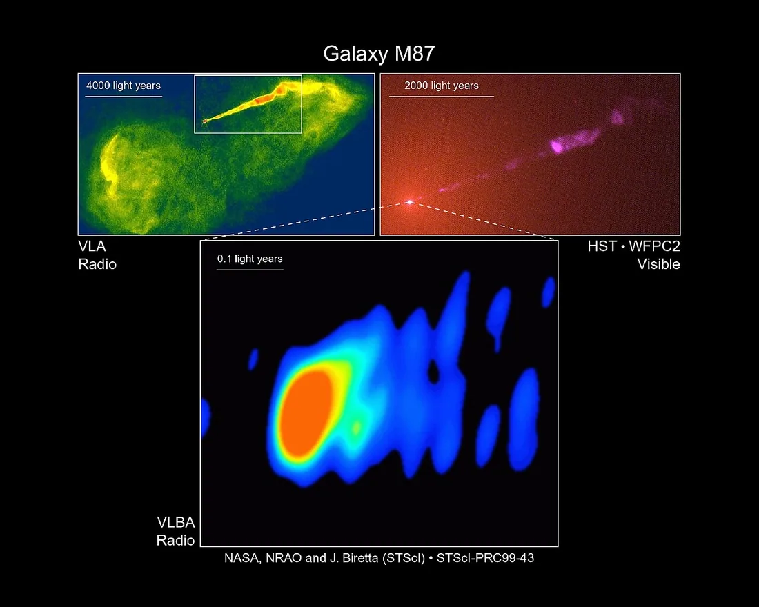 Close-up look at a jet near a black hole in galaxy M87 (ground-based view).jpg