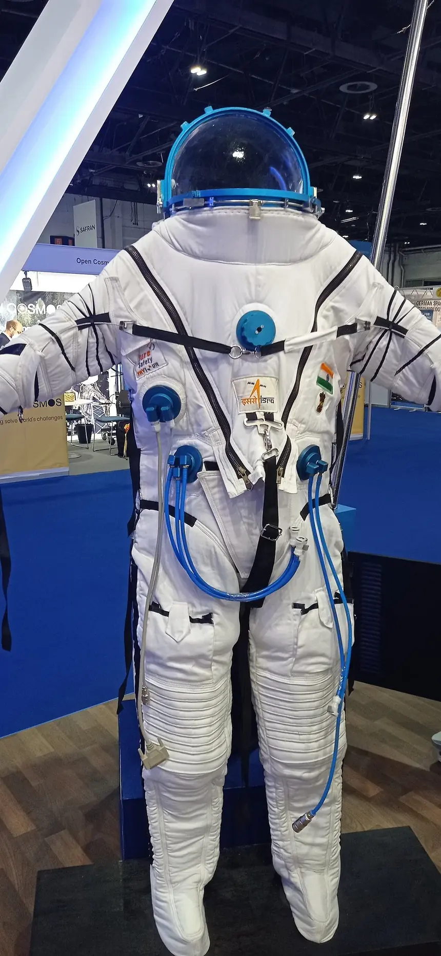 Gaganyaan flight suit at IAC 2021.jpg