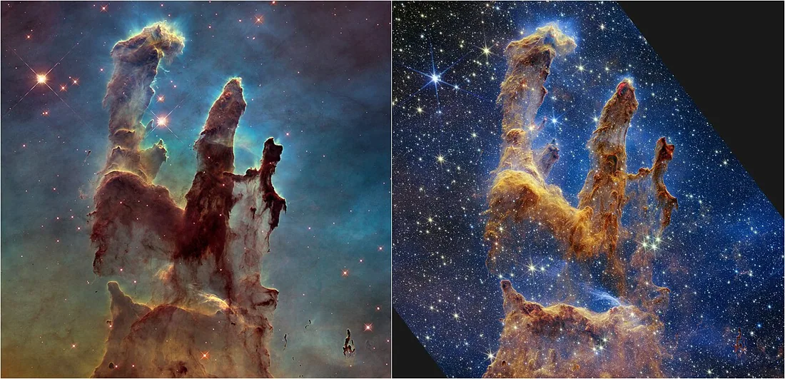 Hubble and Webb Showcase the Pillars of Creation (Side by Side) (weic2216d).jpeg