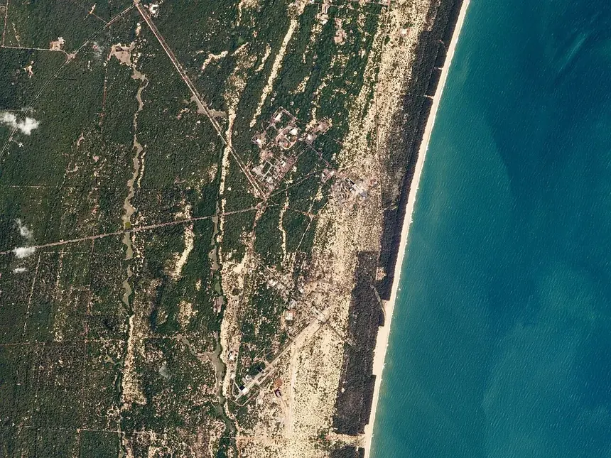 Satish Dhawan Space Centre, India by Planet Labs.jpg