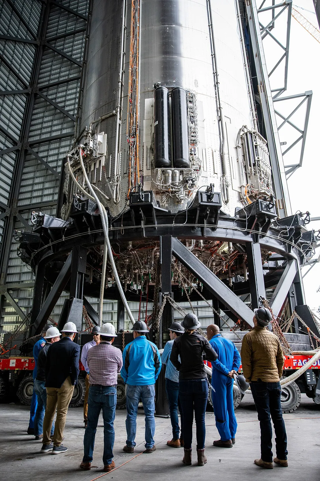 NASA Marshall visit to Super Heavy booster.jpg